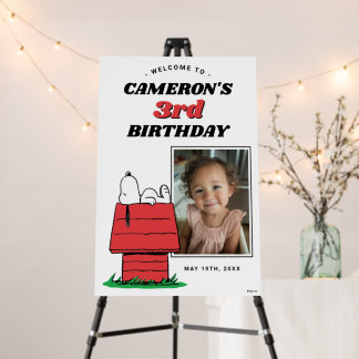 Peanuts Snoopy Dog House Birthday Foam Board