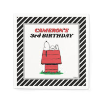Peanuts Snoopy Dog House Birthday Napkins