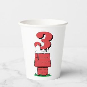 Peanuts Snoopy Dog House Birthday Paper Cups