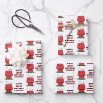 Peanuts Snoopy Dog House Birthday Wrapping Paper S