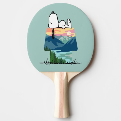 Peanuts  Snoopy Dog House Go Wild Ping Pong Paddle