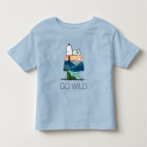 Peanuts  Snoopy Dog House Go Wild Toddler T_shirt