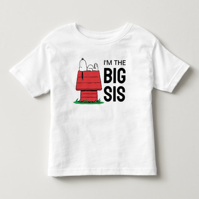 Peanuts Snoopy Dog House | I'm the Big Sister Toddler T-shirt (Front)