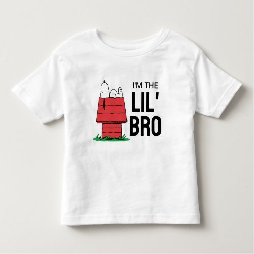 Peanuts Snoopy Dog House  Im The Little Brother Toddler T_shirt