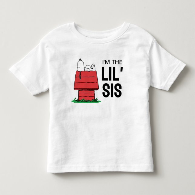 Peanuts Snoopy Dog House | I'm the Little Sister Toddler T-shirt (Front)
