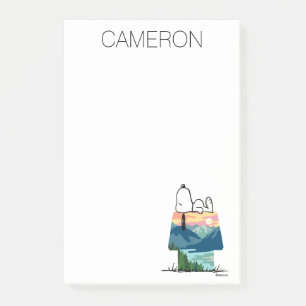 Peanuts Snoopy Dog House Sunrise Post-it Notes