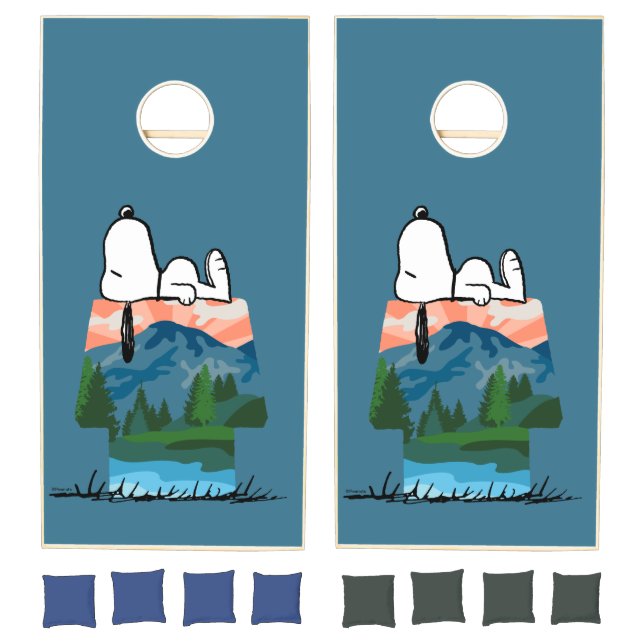 Peanuts | Snoopy Dog Sunset View Cornhole Set (Set)