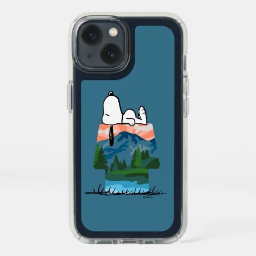 Peanuts  Snoopy Dog Sunset View Speck iPhone 13 Case