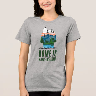 Peanuts   Snoopy Dog Sunset View Tri-Blend Shirt