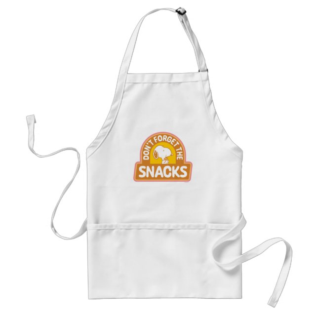 Peanuts | Snoopy Don't Forget the Snacks Adult Apron (Front)