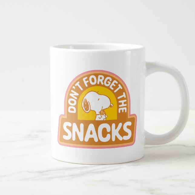 Peanuts | Snoopy Don't Forget the Snacks Giant Coffee Mug (Right)