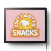 Peanuts | Snoopy Don't Forget the Snacks LED Sign (Lights Off)