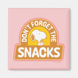 Peanuts Snoopy Don't Forget the Snacks Magnet