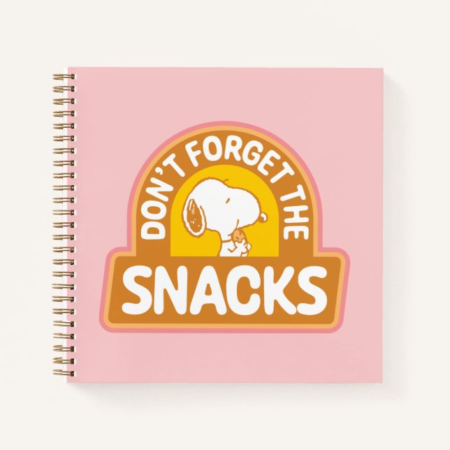 Peanuts | Snoopy Don't Forget the Snacks Notebook (Front)