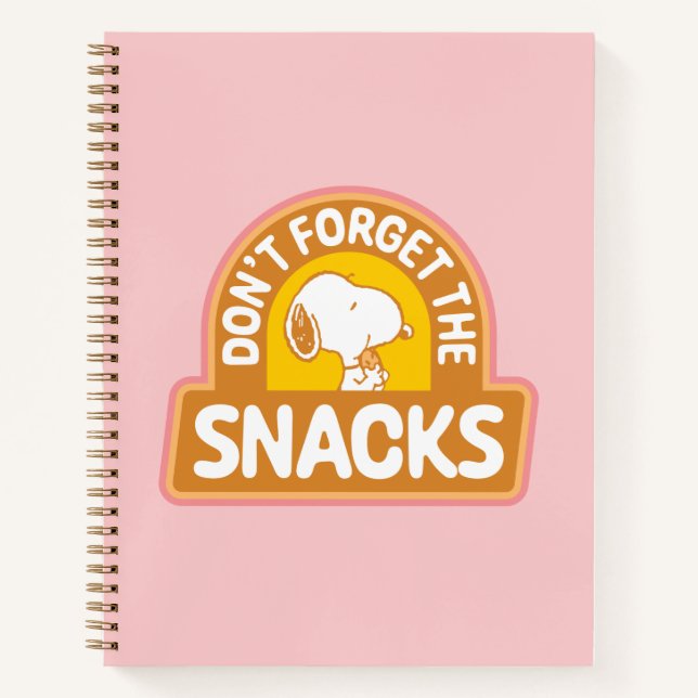 Peanuts | Snoopy Don't Forget the Snacks Notebook (Front)
