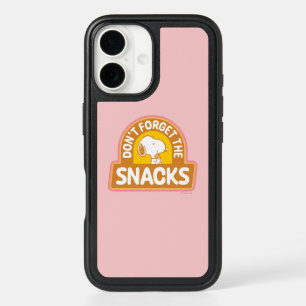 Peanuts   Snoopy Don't Forget the Snacks iPhone 16 Case