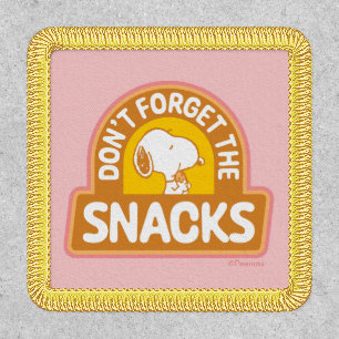 Peanuts Snoopy Don't Forget the Snacks Patch