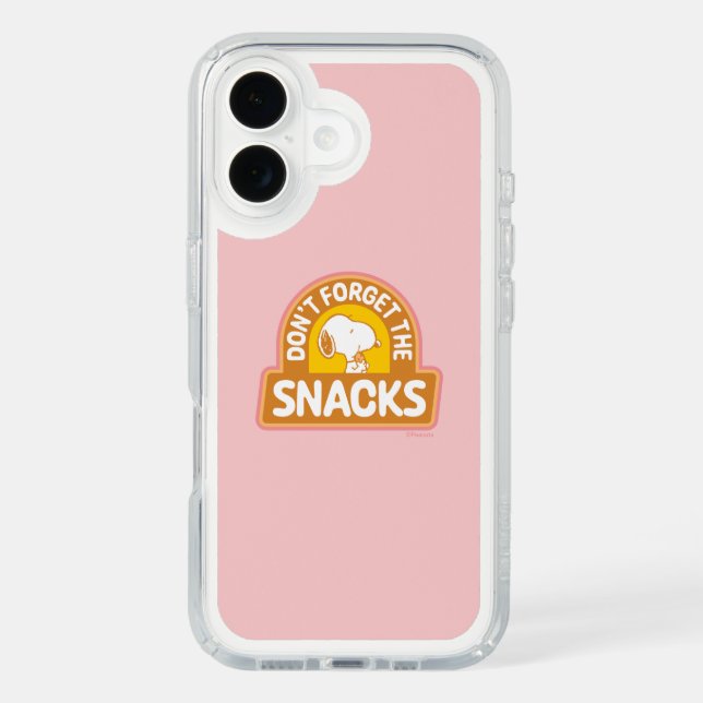 Peanuts | Snoopy Don't Forget the Snacks Speck iPhone Case (Front)