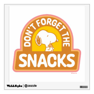 Peanuts   Snoopy Don't Forget the Snacks Wall Decal