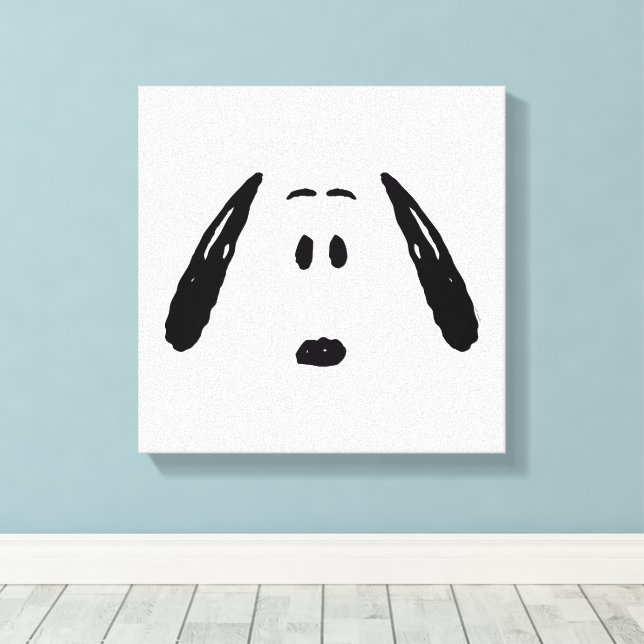 Peanuts | Snoopy Face Canvas Print | Zazzle