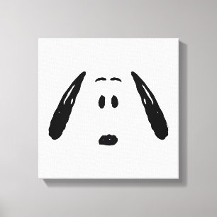Peanuts   Snoopy Face Canvas Print