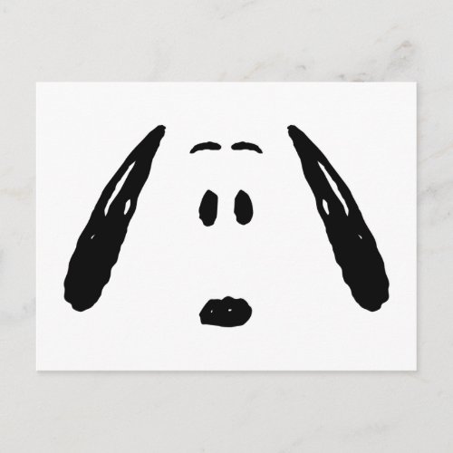 Peanuts  Snoopy Face Postcard