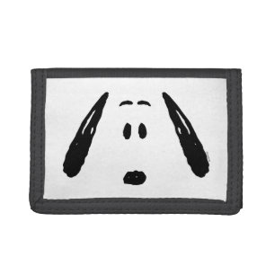 Peanuts Snoopy Face Trifold Wallet