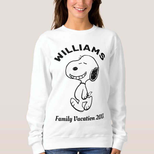 Peanuts | Snoopy Family Vacation Sweatshirt (Front)