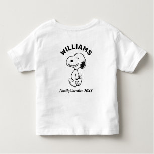 Peanuts Snoopy Family Vacation Toddler T-shirt