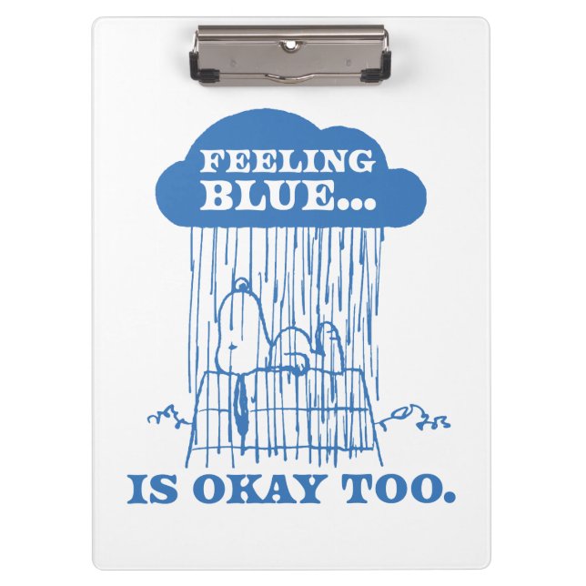 Peanuts | Snoopy Feeling Blue Is OK Too Clipboard (Front)