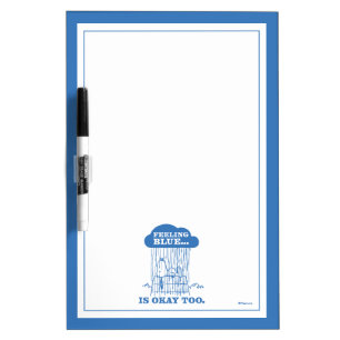 Peanuts   Snoopy Feeling Blue Is OK Too Dry Erase Board