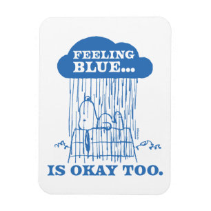 Peanuts   Snoopy Feeling Blue Is OK Too Magnet