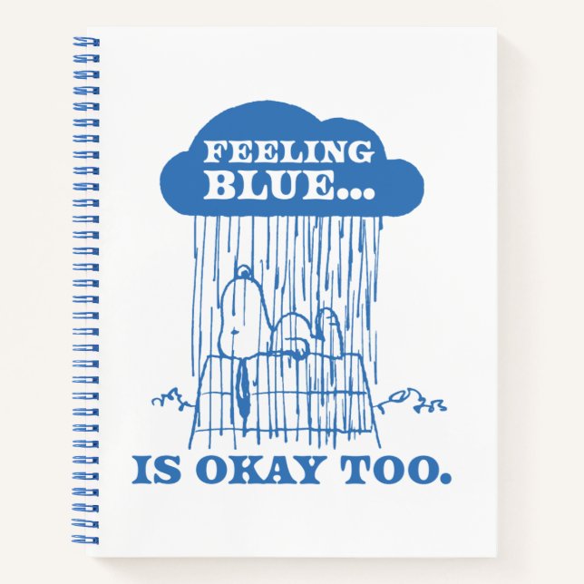 Peanuts | Snoopy Feeling Blue Is OK Too Notebook (Front)