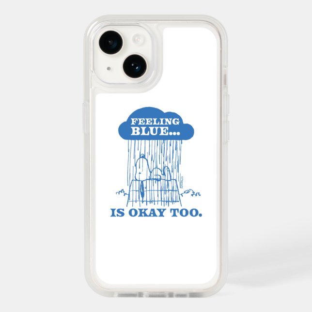 Peanuts | Snoopy Feeling Blue Is OK Too Otterbox iPhone Case (Back)
