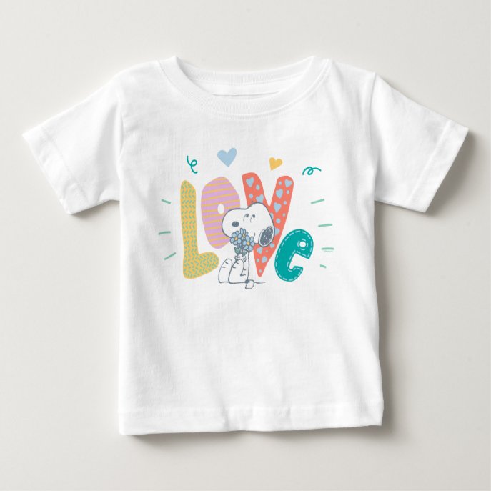 Peanuts | Snoopy Flower Love Baby T-Shirt