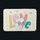 Peanuts | Snoopy Flower Love Bath Mat<br><div class="desc">Add this cute pastel play time design featuring Snoopy to your collection or give as a gift.</div>