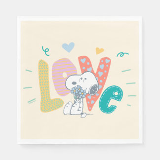 Peanuts | Snoopy Flower Love Napkins