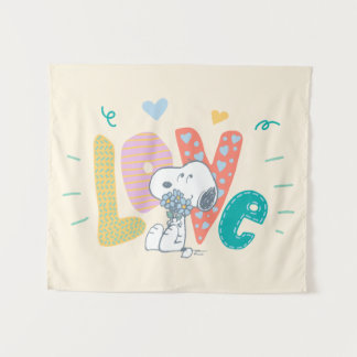 Peanuts | Snoopy Flower Love Tapestry