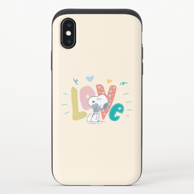 Peanuts | Snoopy Flower Love Uncommon iPhone Case (Back)