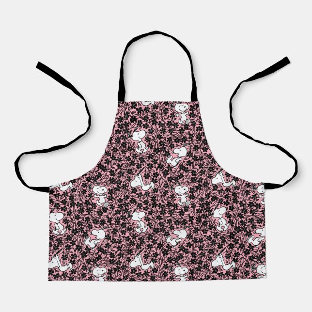 Peanuts | Snoopy Flower Vine Pattern Apron (Front)