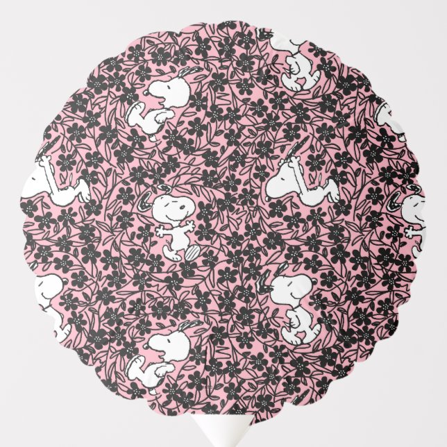 Peanuts | Snoopy Flower Vine Pattern Balloon (Front)