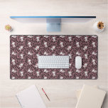 Peanuts | Snoopy Flower Vine Pattern Desk Mat