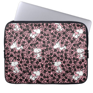 Peanuts Snoopy Flower Vine Pattern Laptop Sleeve