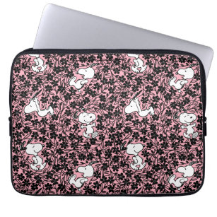 Peanuts   Snoopy Flower Vine Pattern Laptop Sleeve