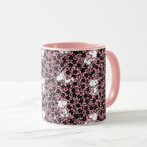 Peanuts  Snoopy Flower Vine Pattern Mug