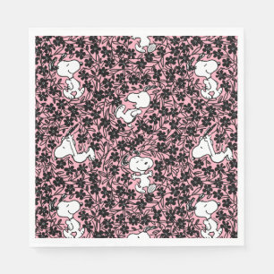 Peanuts   Snoopy Flower Vine Pattern Napkins