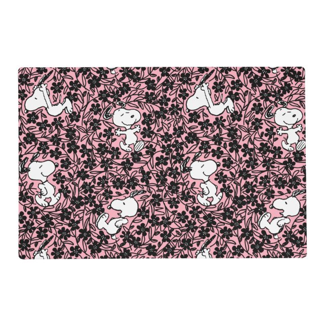 Peanuts | Snoopy Flower Vine Pattern Placemat (Front)