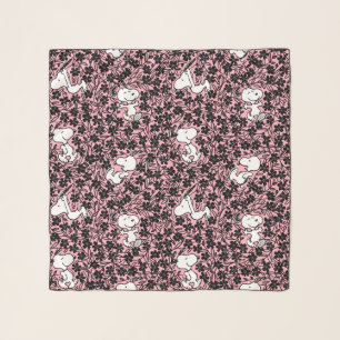 Peanuts   Snoopy Flower Vine Pattern Scarf