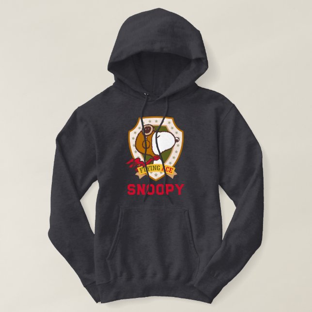 Peanuts | Snoopy Flying Ace Badge Hoodie (Design Front)