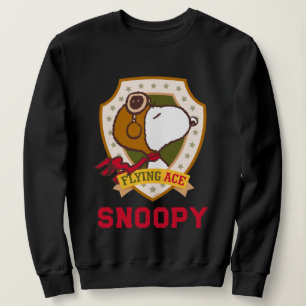 Peanuts   Snoopy Flying Ace Badge Sweatshirt